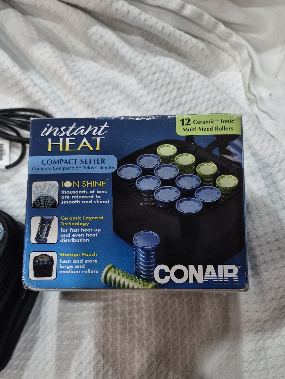 New In Box Conair Instant Heat Curlers Compact Setter Travel